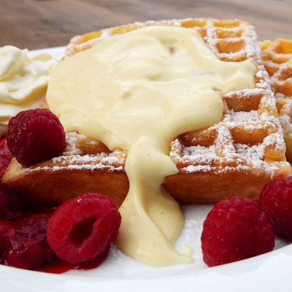 Waffles con queso