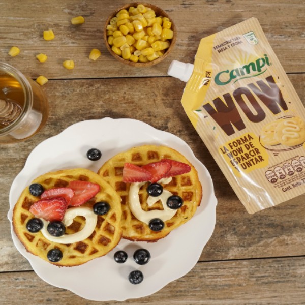 Waffles de maiz campi wow