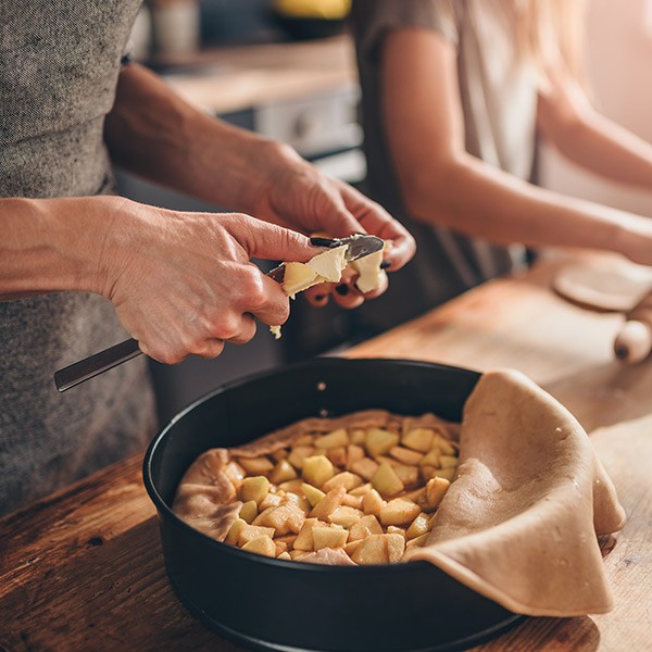 Cocina en familia tarta de manzana con Campi®