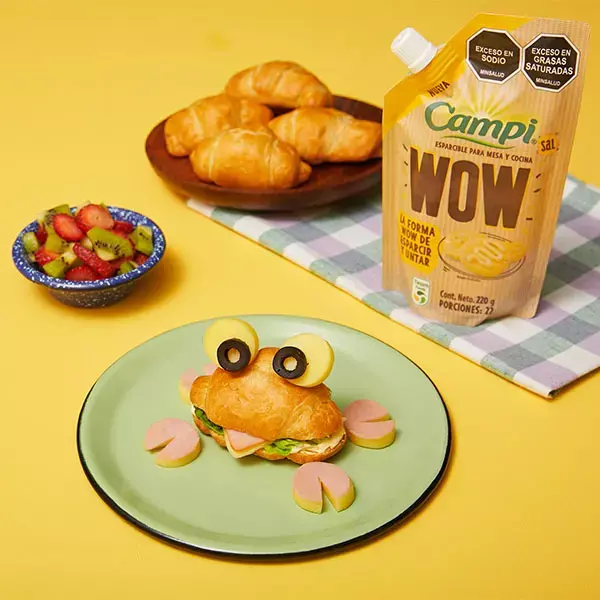 Cangrejitos de croissant con Campi